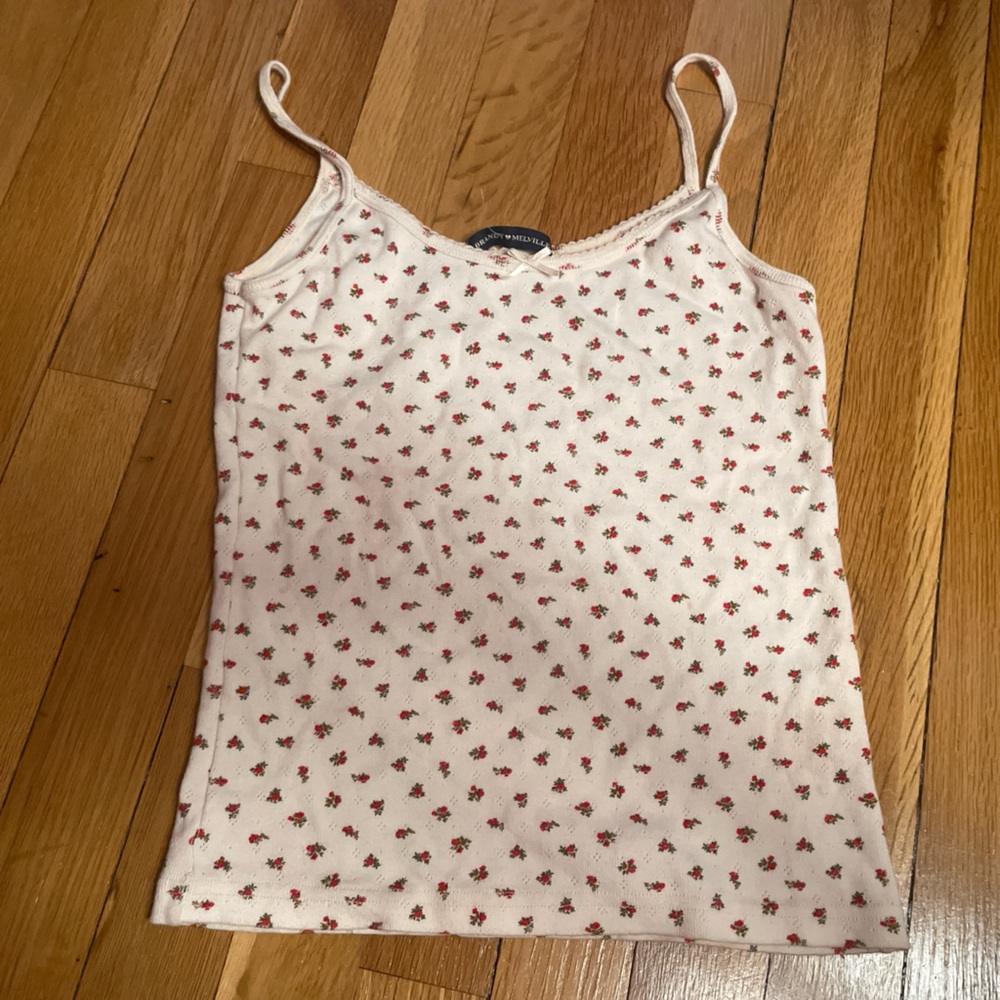 One size Brandy Melville tank top with roses